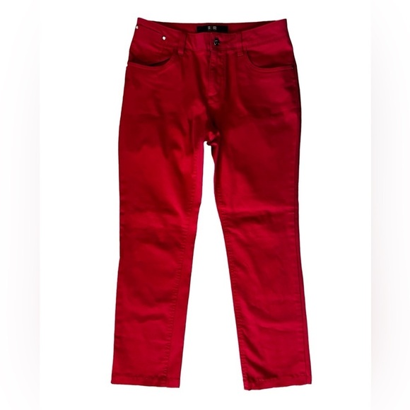 Red Cropped Ankle Jeans Soft w/Stretch Women’s Waist Size 28 - Picture 1 of 14